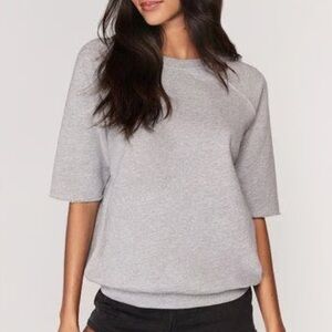 NWT🩶Spiritual Gangster Maya Cut Off Sweatshirt Small Gray